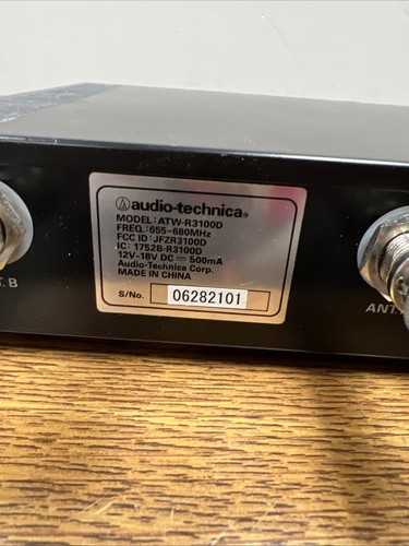 Audio-Technica ATW-R3100D UHF Synthesized Diversity Reciever 655-680Mhz - Picture 6 of 6