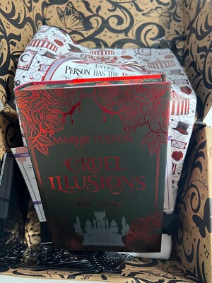 Fairyloot December 2022 Full Box Set Cruel Illusions Margie Fuston Book Novel