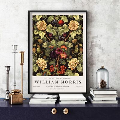 William Morris Druck, William Morris Ausstellung Poster Beeren (201c)