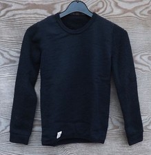 Woolpower Kids Crewneck 200 Round Neck Shirt Warm Undershirt Black