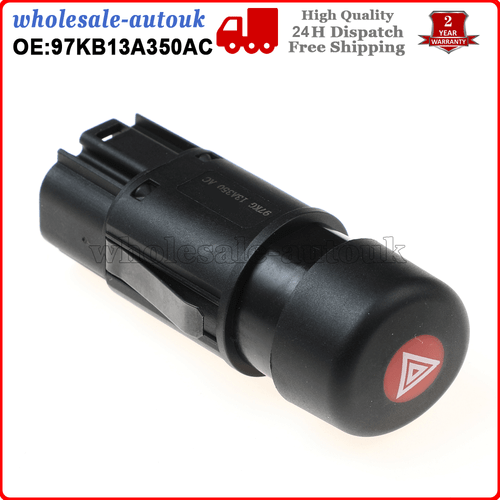 Pulsante interruttore luce di avvertimento pericoli per Ford Transit Bus MK6, 2000-2006, 1036554 - Foto 6 di 9