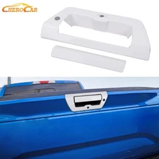 White Tailgate Handle COVER Trim Cap Decor For 15-20 FORD F150 F-150 Accessories