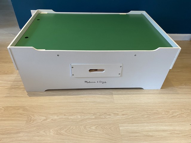 melissa and doug train table used