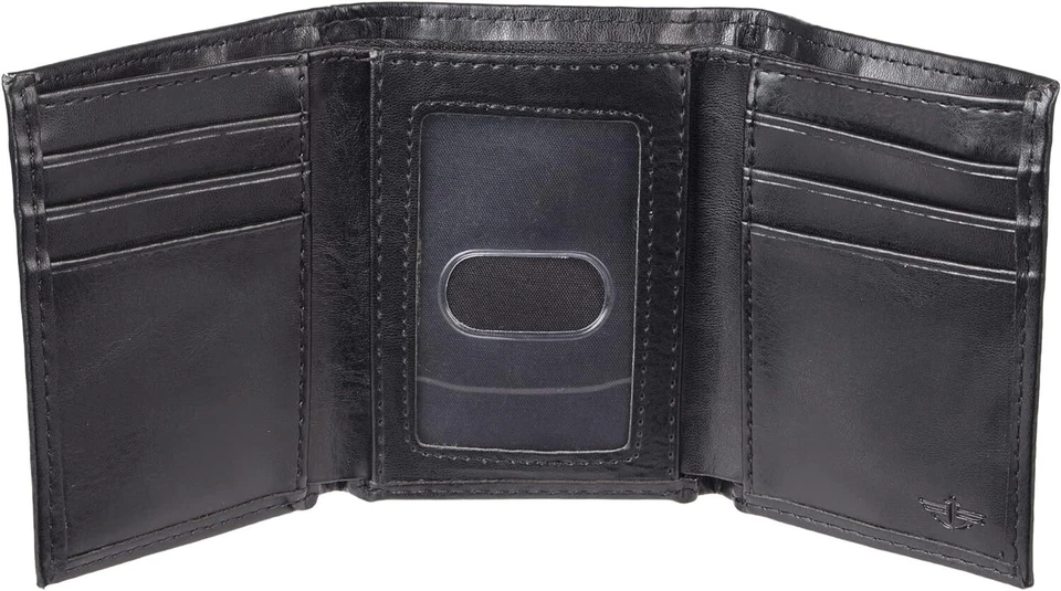 Dockers Men's Slim Trifold Wallet One Size, Black  - Image 2 of 4