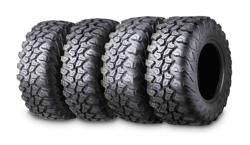 25x8R12 25x10R12 Set 4 FREE COUNTRY ATV UTV Tires 8PR Radial w/Side Scuff