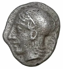 AEOLIS Elaia Diobol Silver Athena ancient greek coins antique greek coins