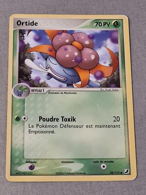 Pokemon Karte Französisch Ortide 58/115 ex Hidden Force 