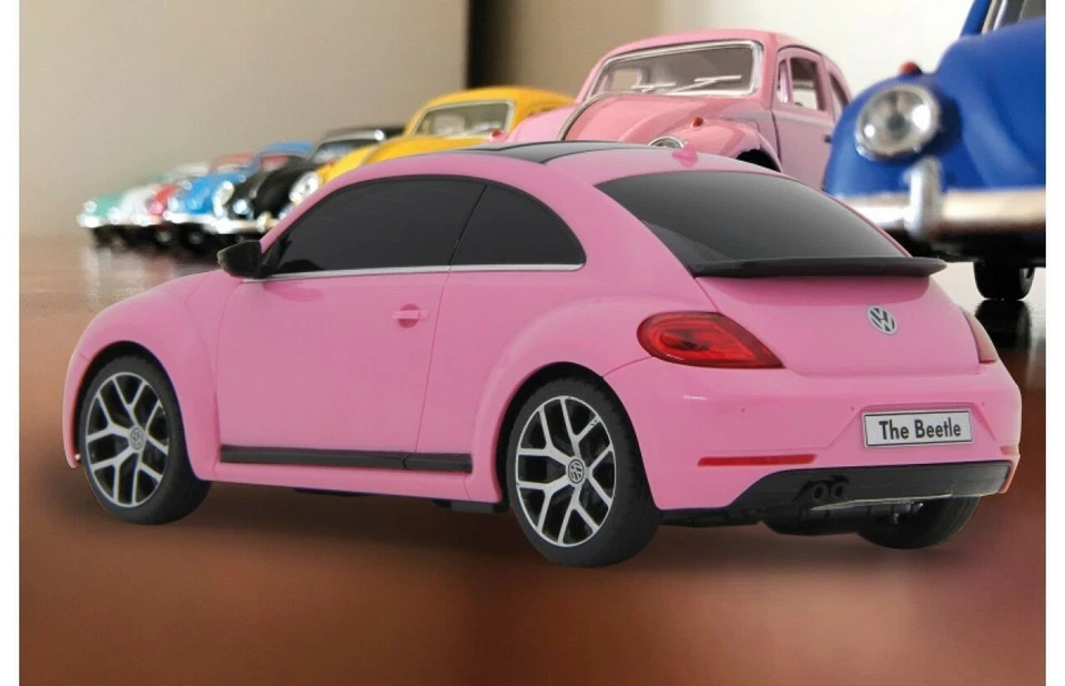 Jamara RC VW Beetle 1:24 | Pink | 2,4GHz | Ferngesteuertes Auto im Retro-Design - Bild 4 von 4