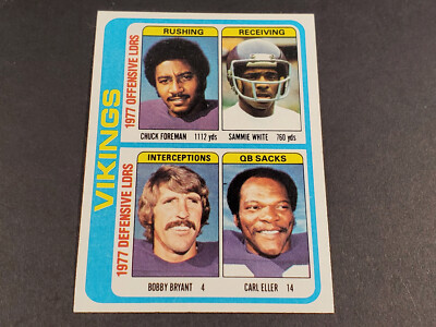 1978 TOPPS FOOTBALL #515 VIKINGS CHECKLIST HIGH GRADE MINT BEAUTIFUL SHARP