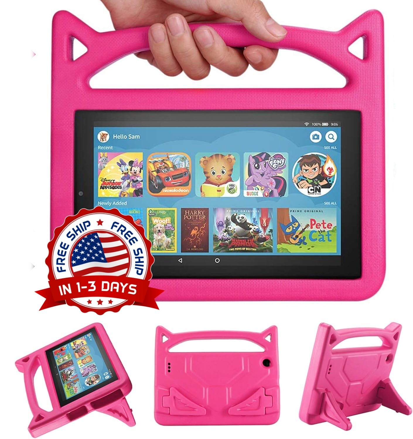 Nuevo Estuche Para Tableta In Para Niños, Funda De Tableta Para Niños 7'' NUEVO.