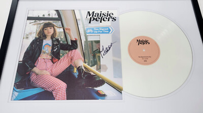 MAISIE PETERS Signed You Signed Up For This Framed White Vinyl