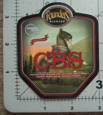 FOUNDERS BREWING CBS Canadian Breakfast Stout Horse STICKER decal craft beer R