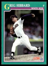1991 Score Greg Hibbard Chicago White Sox #128