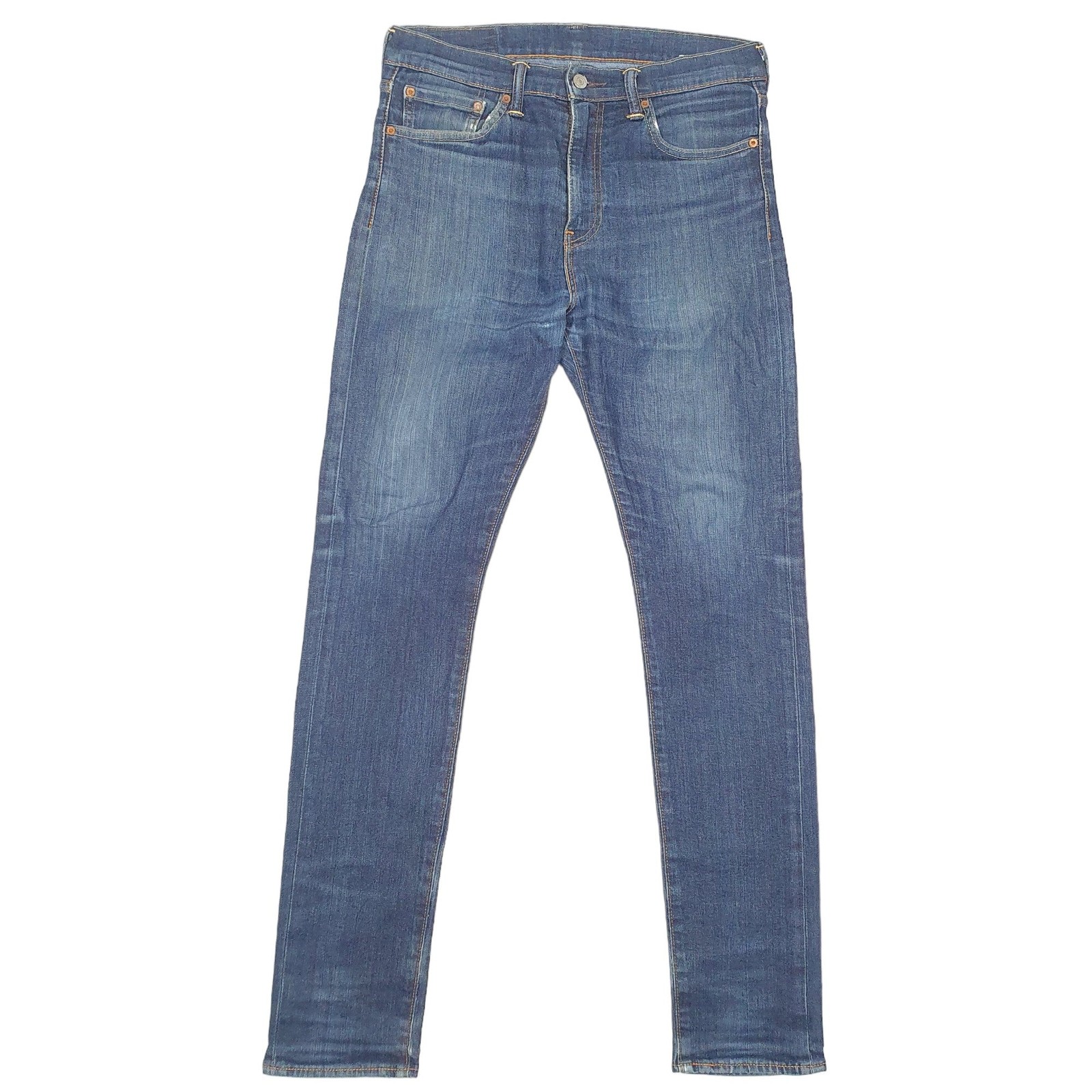 LEVIS 510 Jeans Skinny Fit Blue Denim Trousers Mens W31 L34 image 2