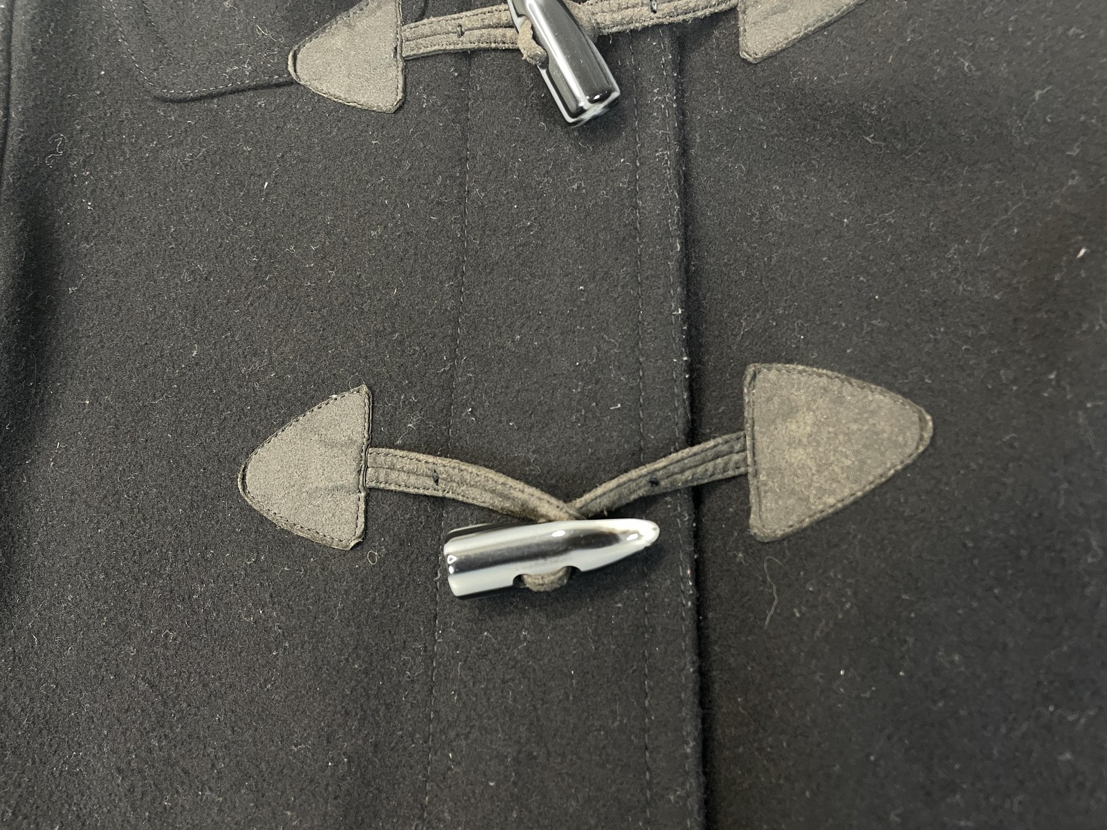 GAP Jacket Womens Medium Black Wool Toggle Duffle… - image 5