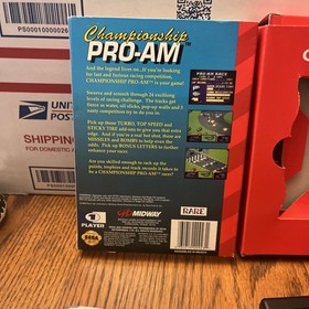Championship Pro-Am (Sega Genesis) Cardboard CIB COMPLETE & TESTED