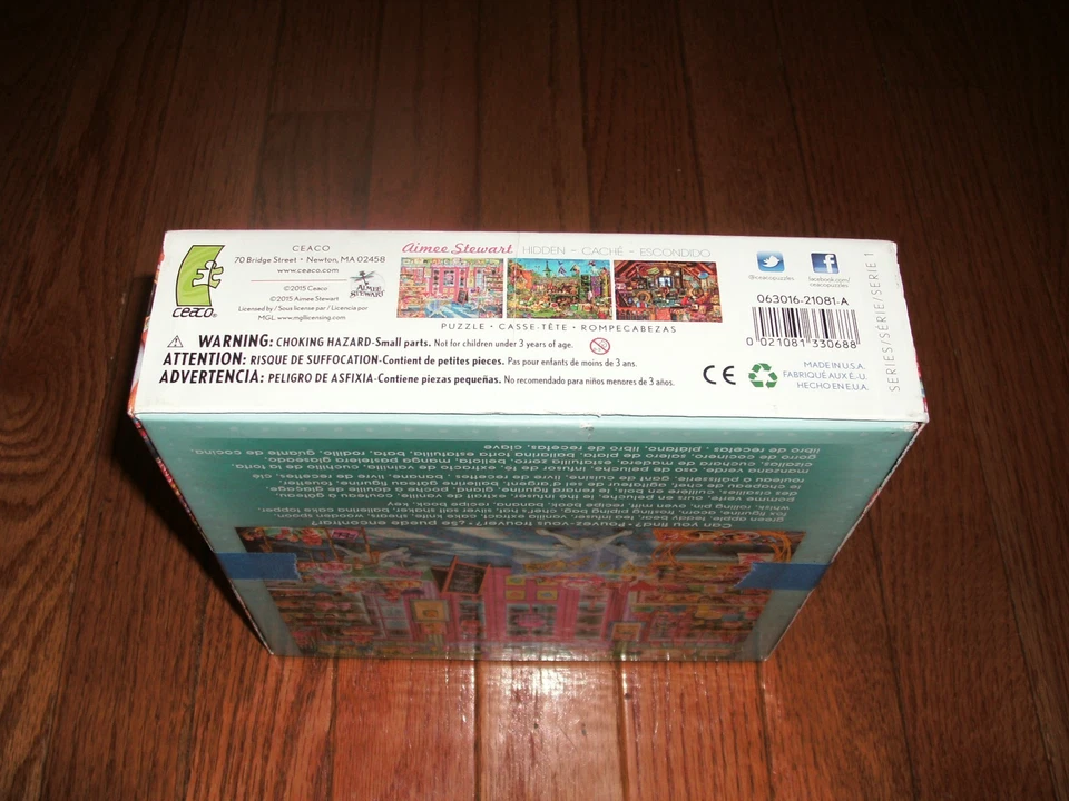 CEACO AIMEE STEWART 1000-Piece Jigsaw Puzzle. "In the Cake Shop" Rare. Complete. - Image 3 of 4