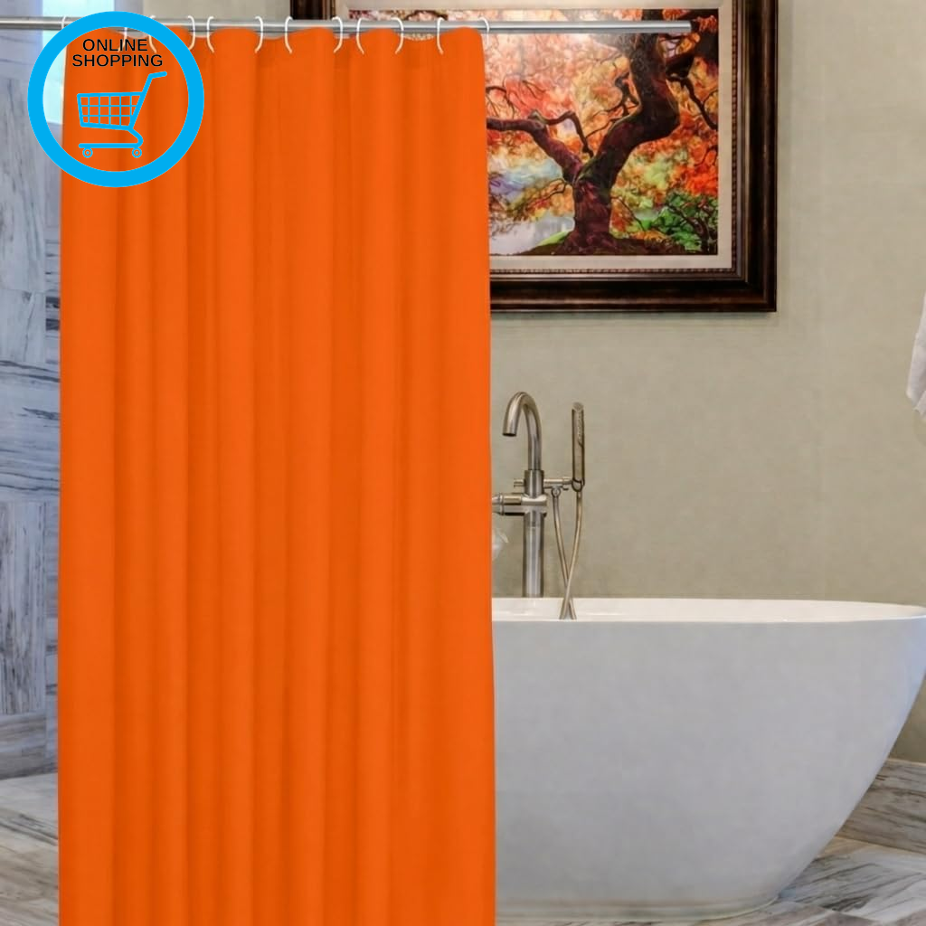 Shower Curtain - Made of PEVA, Water Repellent, Mildew Resistant, 180X180Cm, 71X