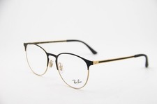 NEW RAY-BAN RB 6375 3051 BLACK GOLD GUNMETAL AUTHENTIC EYEGLASSES 53-18