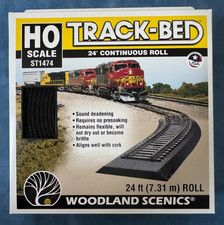 Woodland Track Bed 24 ft Roll HO Scale WOO1474