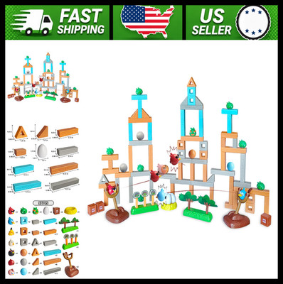 ROLOSO Angry Birds Pig City Strike Building Blocks Set