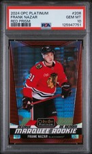 2024 OPC Platinium Frank Nazar Marquee Rookie Red Prism /199 #206 GEM MINT PSA10