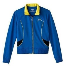 Girls Sport Jacket FILA 14 Blue Stretch Zip Up Performance Stretch Spring