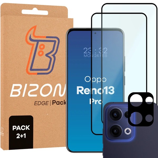 2X Schutzglas + Kameraglas FüR Oppo Reno13 Bizon Displayschutzglas Hartglas Glas-image