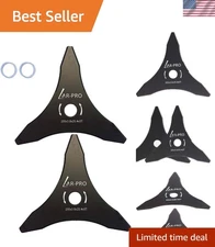 Universal Brush Cutter Blades 10" with Washers - Fits 20mm & 25.4mm Arbors