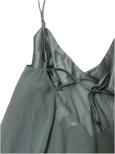 Victoria Secret Babydoll Dessous groß transparent kurze Träger grau - Bild 11 von 14