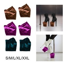 2x Pole Dance Shoe Protectors Velvet Stylish Easy Installation Grip Sleeves