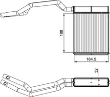 VALEO WÄRMETAUSCHER HEIZUNGSKÜHLER passend für FORD C-MAX FOCUS KUGA VOLVO C30