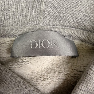 Christian Dior CD Icon Hoodie Grey Pullover Adult Size Small Made