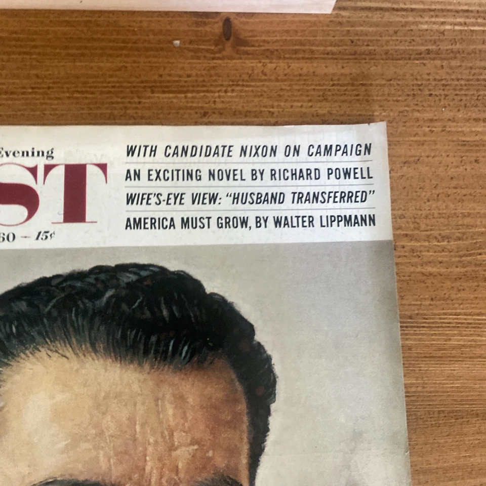 Saturday Evening Post Nov 5 1960 With Candidate Nixon Norman Rockwell Cover - Image 3 of 4