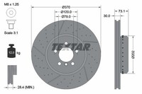 2X Textar Bremsscheibe 92265425 FüR BMW