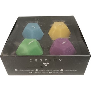 Destiny Engram Candle Set Multicoloured Geometric Collectable Preloved Decor