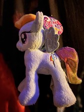 Rare HTF My Little Pony Plush Rainbow Dash Sparkle 6  Aurora World 2013 Hasbro