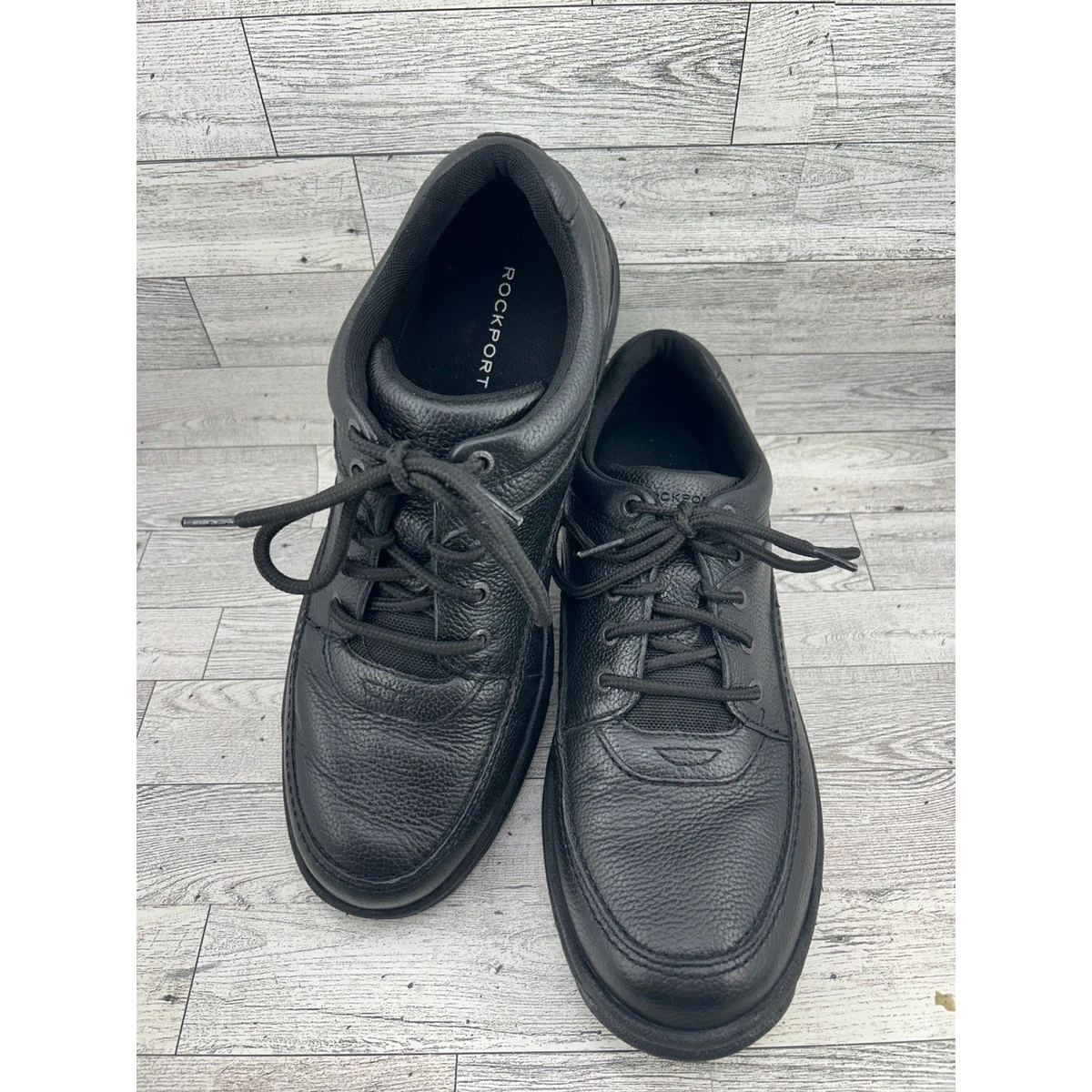 Rockport Shoe Men 13 Blk World Tour Classic Sneaker  Leather Work Casual Y2k[2A World Tour Black Casual Shoes for Men for sale | eBay main image 2