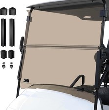 Golf Cart Foldable Windshield 3/16" 5MM Thicken for 1995-2013 EZGO TXT  Medal