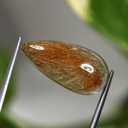 Venas doradas ~ 6 piezas piedras preciosas cabujón de cuarzo rutilado natural AA+ grado 12-21 mm - Imagen 7 de 14