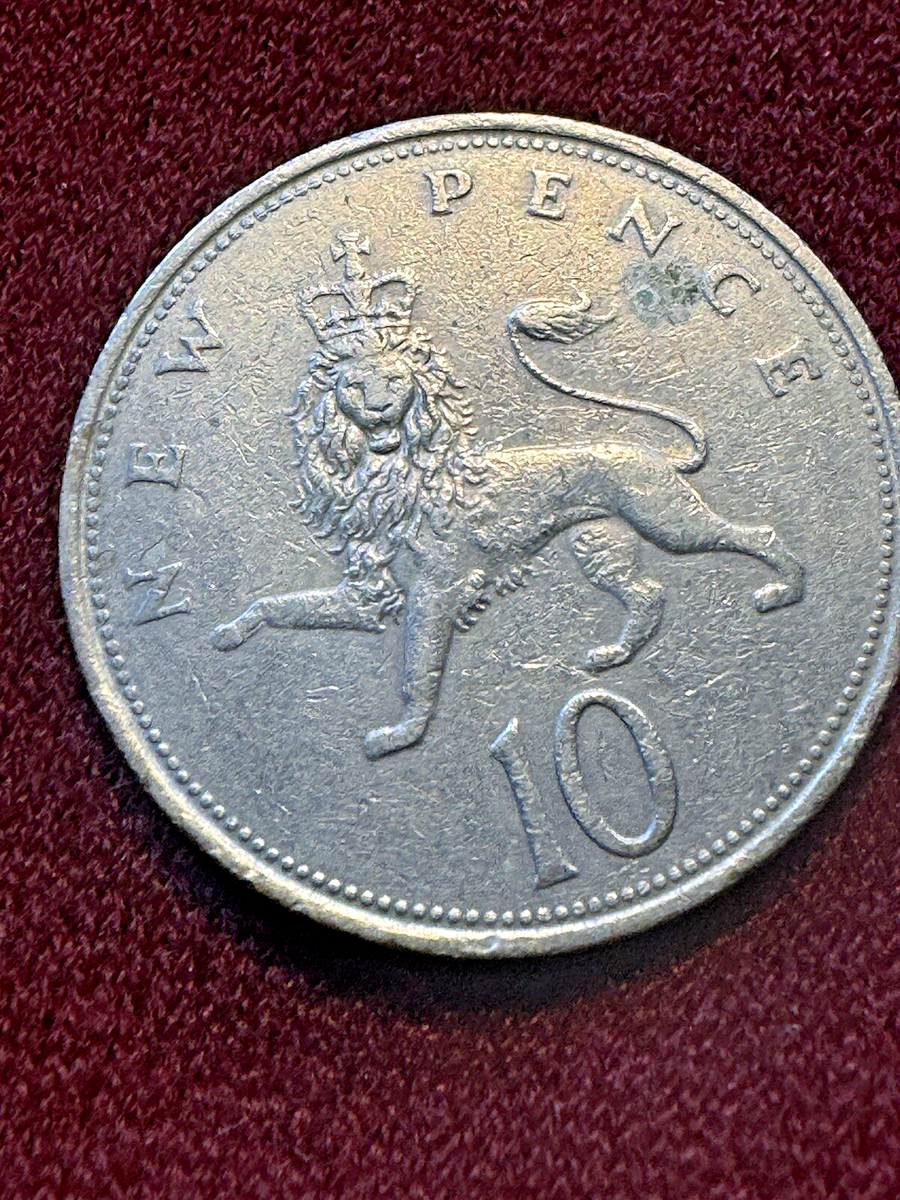 1971 Elizabeth DG REG FD 10 New Pence RARE | eBay