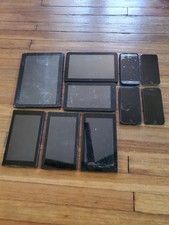 Lot Of Smart Phones  Tablets For Parts Not Working Damaged Screens