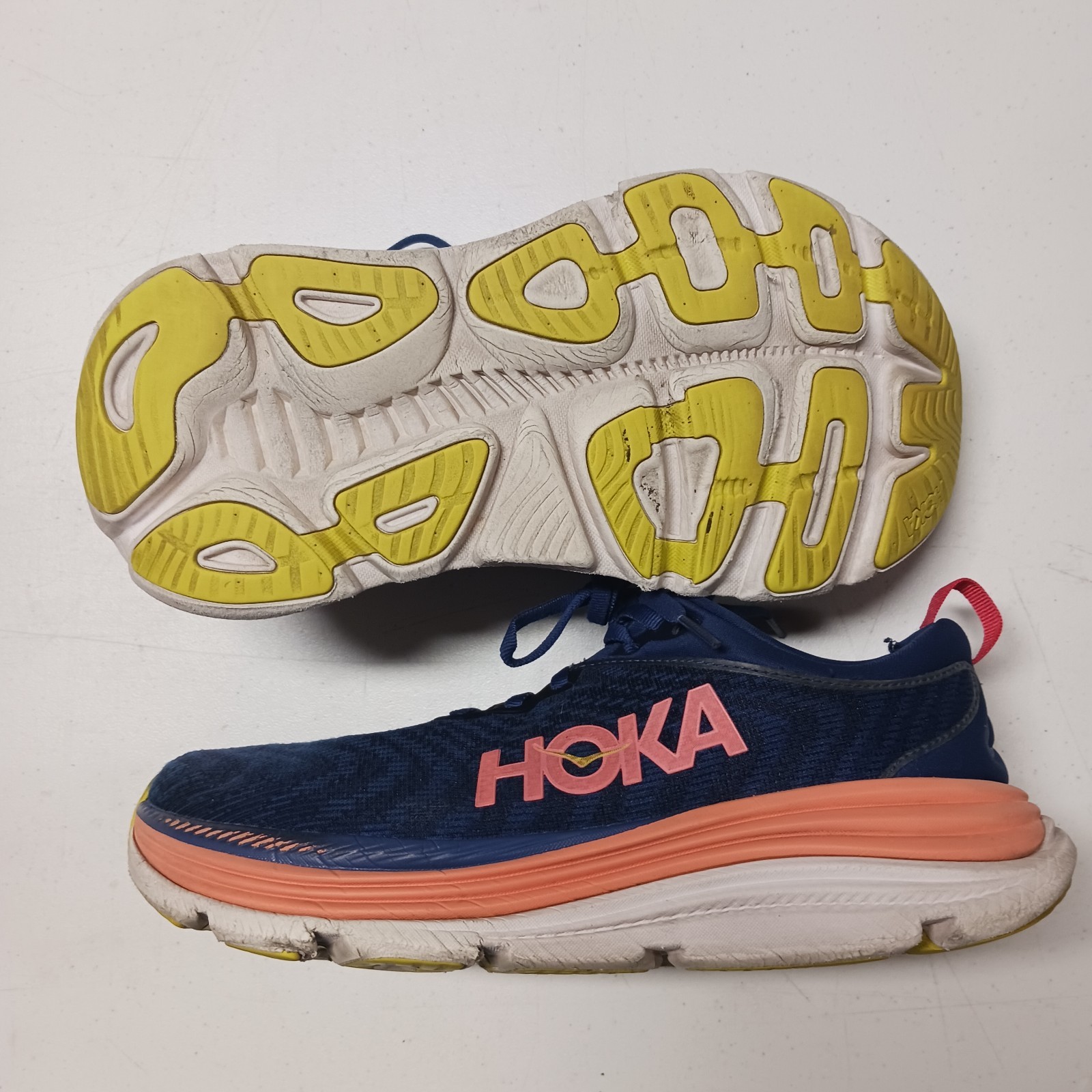 Hoka Gaviota 5 Shoes Wmns 9.5D Evening Sky Coral Daily Road Running Training thumbnail 3