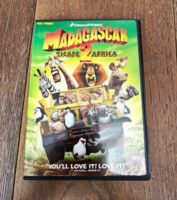 DreamWorks Madagascar: Escape 2 Africa (2009) DVD PG Full Screen Stiller 89min
