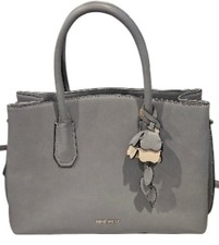 NEW NINE WEST PURSE Jet Set Klarylbel Satchel Slate Handbag Crossbody 8"Hx12"L