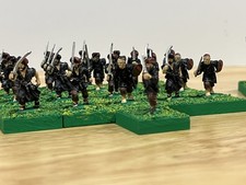 Ral Partha vintage 25mm Moorish infantry - 36 painted figures w/assorted weapons