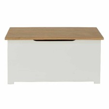 White Oak Ottoman Blanket Box Durable Wood Storage Chest Colorado