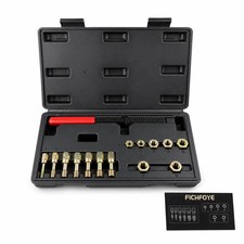15 PCS Metric Thread Chaser Set  Thread Repair Kit  M6-M12 Thread Repair Ki...