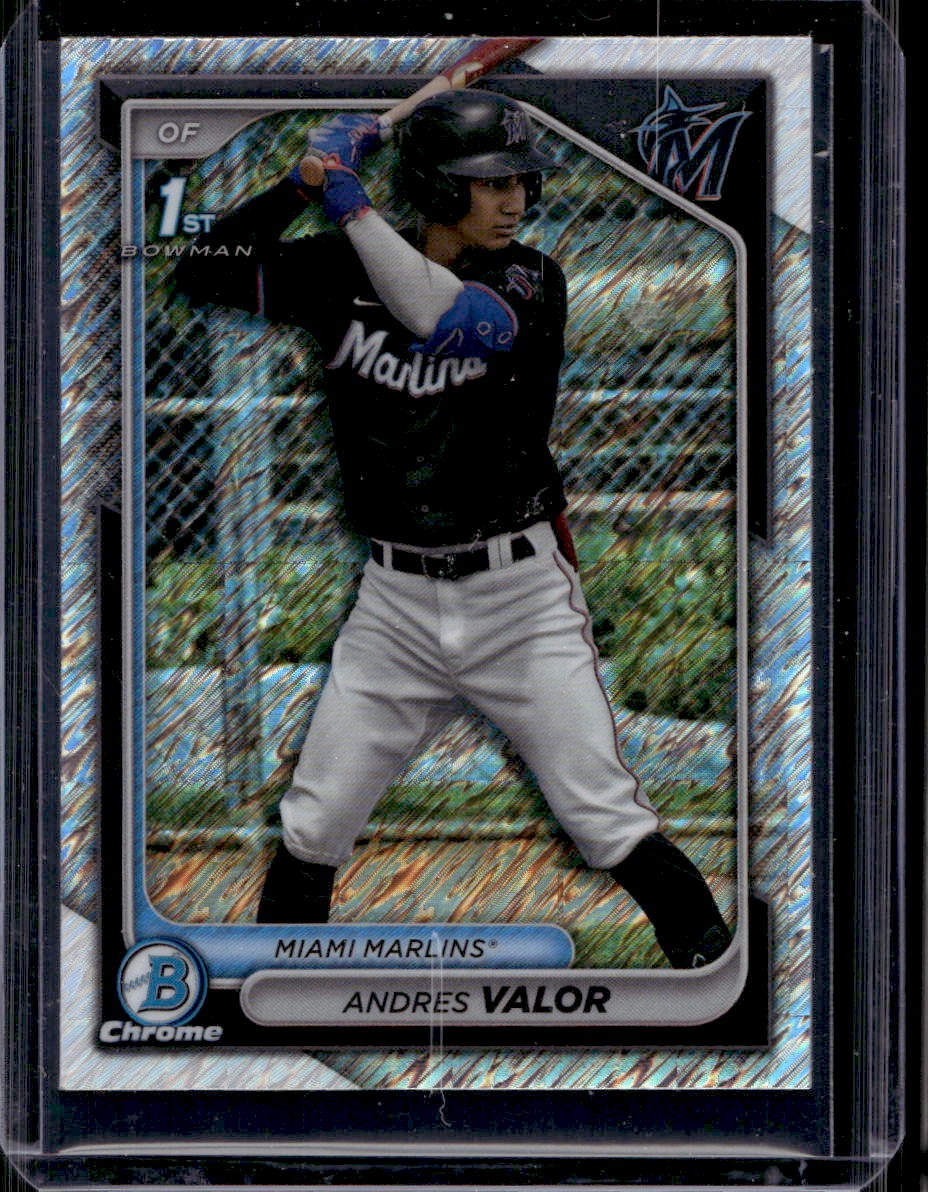 Andres Valor 2024 Bowman Chrome #BCP-196 Shimmer Refractor Qty Available