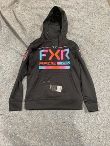 FXR Race Division Tech Unisex Hoody Black/Spectrum | XS